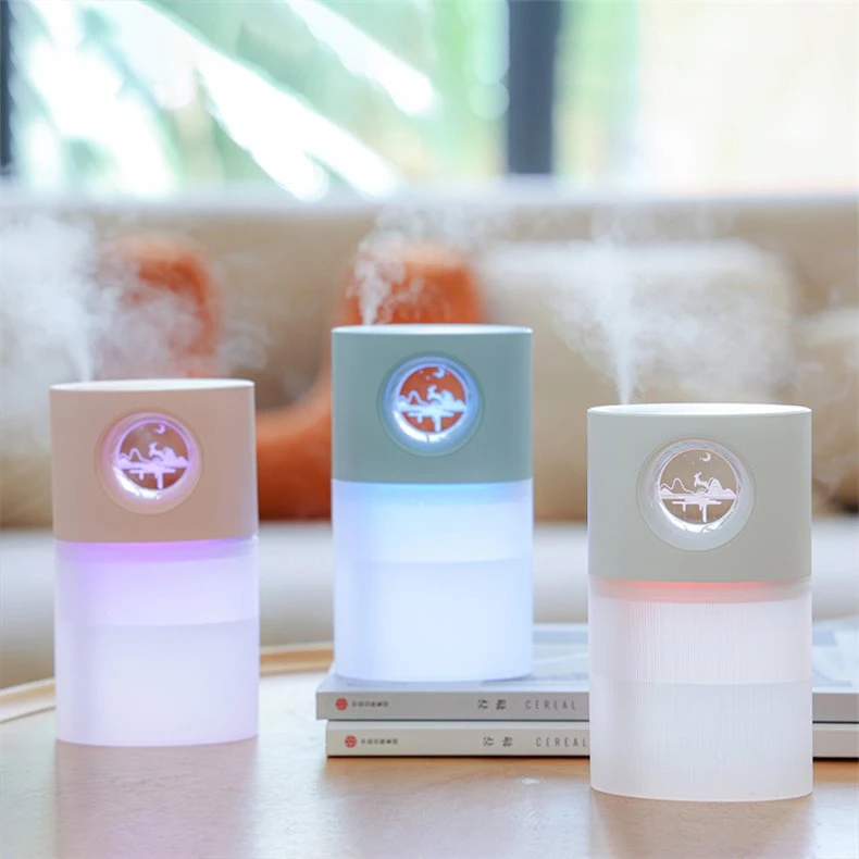 Portable and creative air humidifier for office